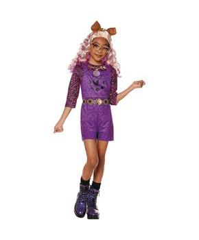 Kids Monster High Purple & Pink Clawdeen Wolf Costume