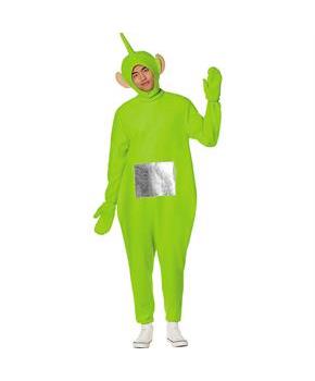 Adults Teletubbies Green Dipsy Polyester Jumpsuit Costume