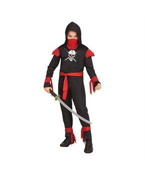 SKULL NINJA BLACK CHILD Costume