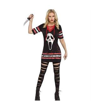 Adult's Ghost Face Dress Costume