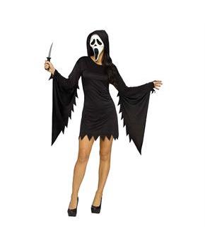 Adult's Ghost Face Glamour Costume - Small\/Medium