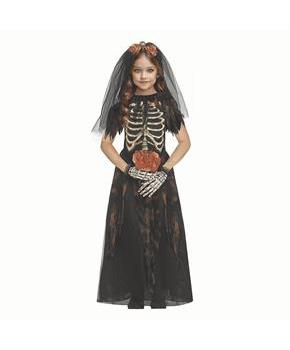 Girl's Bones Bride Halloween Costume