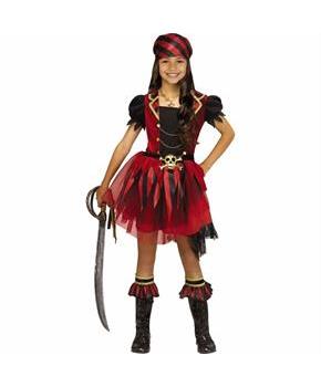 Kids Jolly Pirate Short-Sleeved Dress Costume