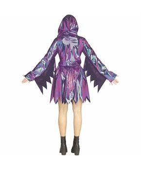 Adults Ghost Face Two-Tone Chrome Dress Costume