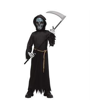 Kid's Electro Skull Reaper w/ Light-Up Mask Costume