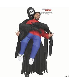 Adults ScreamT Ghost Face Piggyback Inflatable Costume