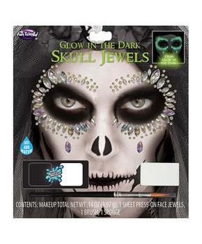 Glow-in-the-Dark Skull Jewels Makeup Kit