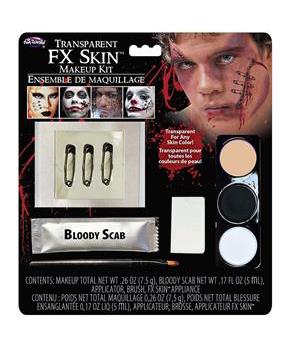 Pins Prosthetic Transparent FX Appliance Makeup Kit