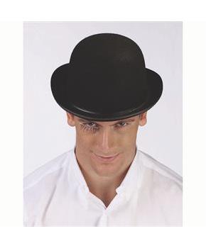 Adults Black Felt Derby Hat Costume Accessory