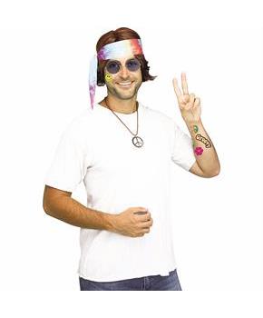 Instant Kit 60s Hippie Multicolor Costume