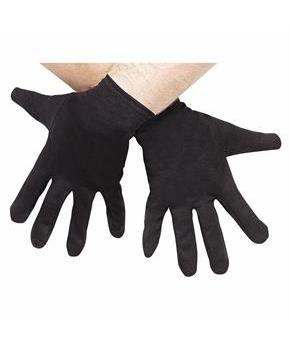 Adults Character Gloves Black Polyester Costume Accessory