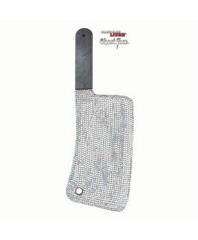 16 1/2" ScreamT Ghost Face Bling Cleaver with Rhinestones Costume Accessory