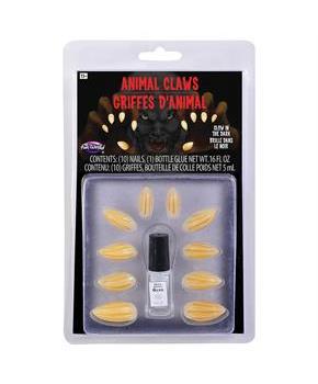 Animal Claws Glow-In-The-Dark Claws Kit