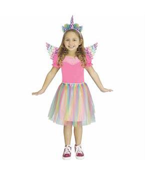 Kids Pastel Unicorn Wing Tutu Set Costume Accessory