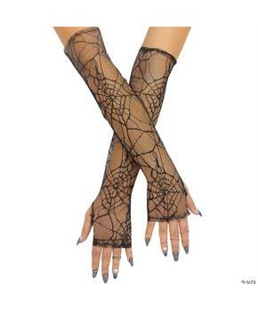 GLOVES FINGERLESS SPIDERWEB LA