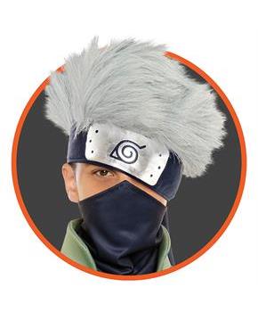 Naruto Kakashi Headband with Hair