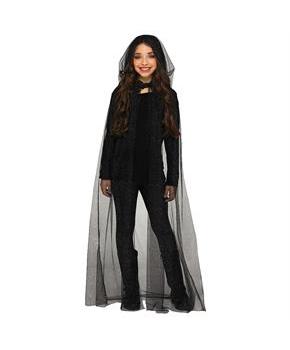 Kid's Hooded Sparkle Cape Costume Accessory