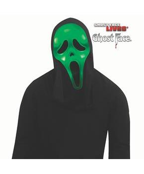 Adults Ghost Face Color Changing Full Mask with Hood