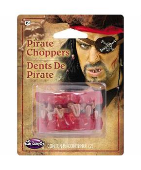 Adults Plastic Pirate Character Teeth Costume Accessory