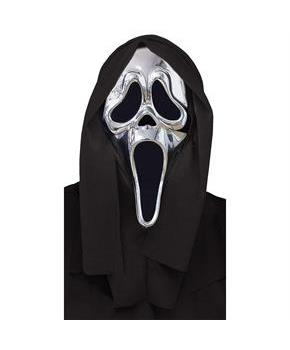 Adult Chrome Scream Ghost Face Mask