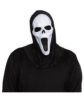 Adult Ghost Face Banshee Mask with Black Shroud