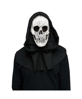 Adult Reaper Horror Mask with Black Shroud