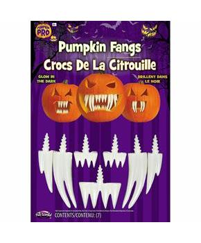Glow-in-the-Dark Fangs Pumpkin Decorating