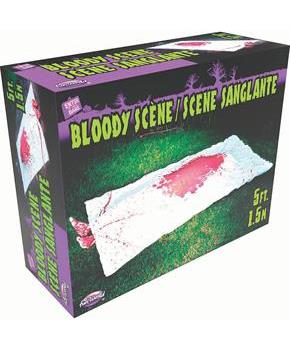 Complete Bloody Murder Scene Kit Halloween Decoration