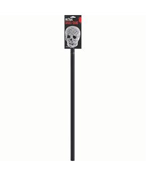 36 Rhinestone Bling Plastic Skull Cane Costume Accessory