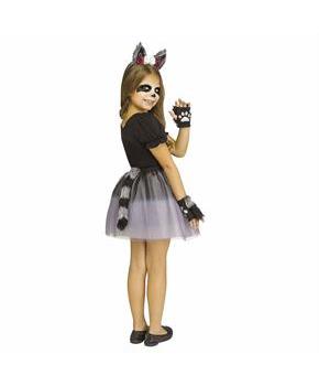 Kids Forest Friends Raccoon Gray & Black Tutu Kit Costume