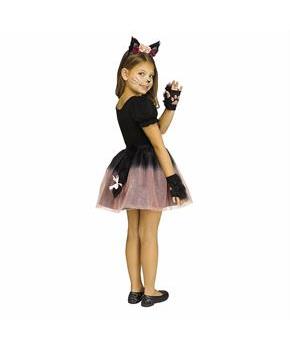 Kids Pretty Pets Cat Black & Pink Sparkle Tutu Kit Costume