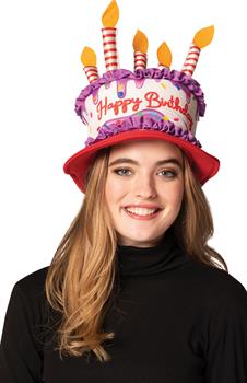 Purple & Red Birthday Cake Hat