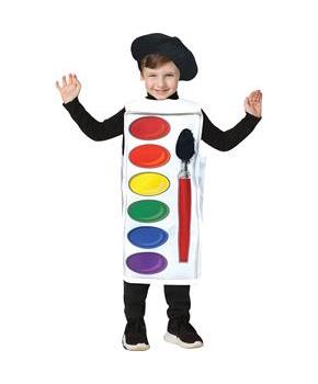 Watercolor Paint Palette Child Costume