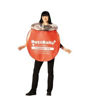 Adults Buzzballz Strawberry 'Rita Tunic Costume