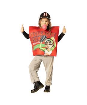 Kids Big League Chew Slammin' Strawberry Gum Pouch Tunic Costume