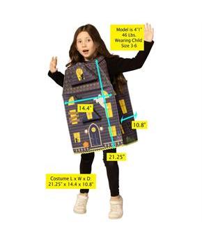 Kids Haunted House Sleeveless Tunic Costume