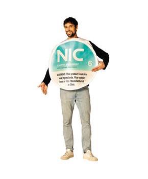 Adults Nic Slappin' Spearmint Nicotine Pouches Tunic Costume