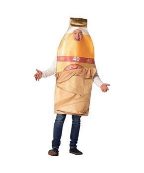 Adult's Bottle in Brown Bag Costume