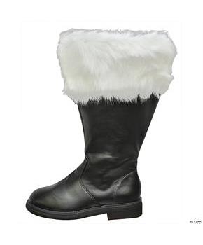 Santa Boot Wide Calf Fur Cuff