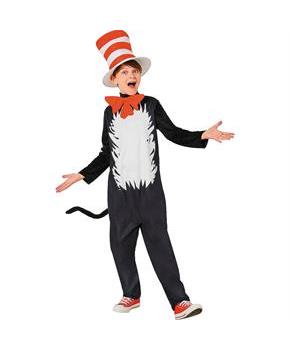 Kids Dr. Seuss The Cat in the Hat The Cat Jumpsuit Costume