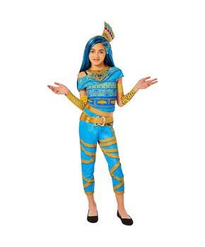 Kids Monster High Blue & Gold Cleo De Nile Costume