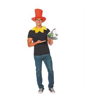 Adults Quik Change Dr. Seuss Green Eggs and Ham Sam I Am Costume Accessory Kit - One Size