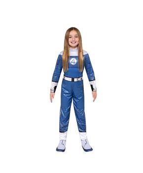 Kids Qualux Marvel The Fantastic Four: First Steps Invisible Woman Jumpsuit Costume