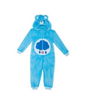 Toddler Deluxe Care Bears Grumpy Bear Hooded Jumpsuit Costume