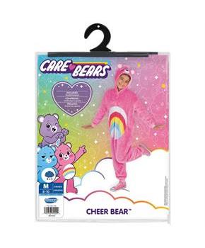 Kids Care Bears Cheer Bear Hooded Jumpsuit Costume