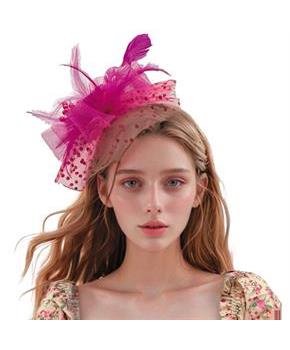 Adults Hot Pink Kentucky Derby Fascinator Hat