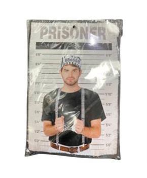 Adults Prisoner Costume Accessory Kit - 3 Pc.