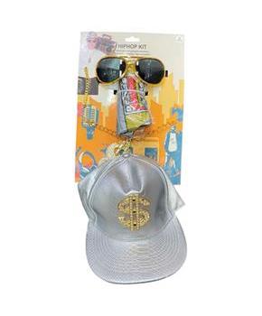 Adults Hip-Hop Bling Costume Accessory Kit - 5 Pc.
