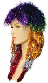 Long Punk Tinsel Wig