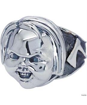 Child's Play Chucky Face Sterling Silver Ring